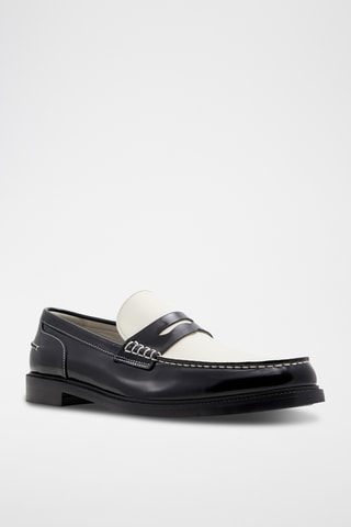 Mocassins vernis en cuir Kieran - Noir