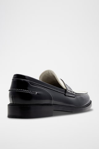 Mocassins vernis en cuir Kieran - Noir