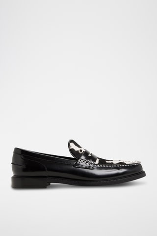 Mocassins vernis en cuir Kieran - Noir
