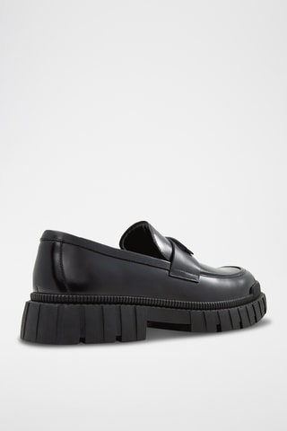 Mocassins plateformes en cuir Wes - Noir