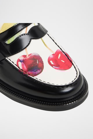 Mocassins vernis en cuir Buckley - Noir