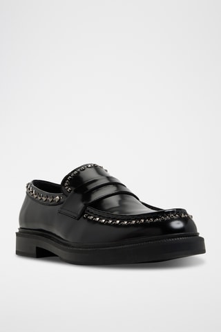 Mocassins vernis en cuir Zollo - Noir