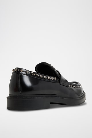 Mocassins vernis en cuir Zollo - Noir