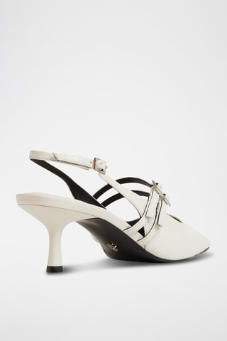 Escarpins vernis Halsie - Blanc