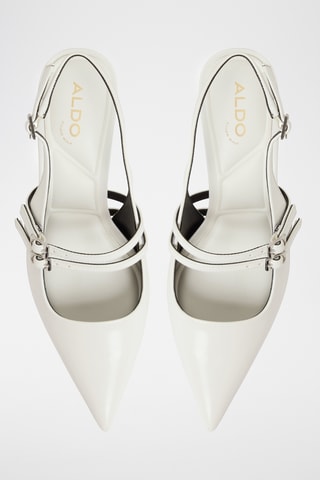 Escarpins vernis Halsie - Blanc