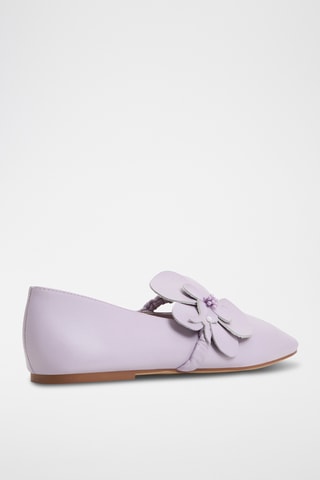 Ballerines en cuir Floralina - Lilas