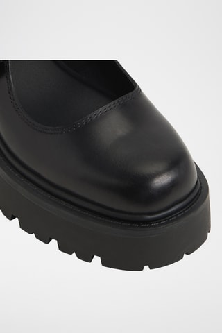 Babies plateformes en cuir Arigon - Noir