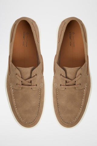 Chaussures bateau plateformes Bianci - Taupe