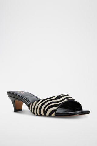 Mules plateformes Corallo - Noir et blanc