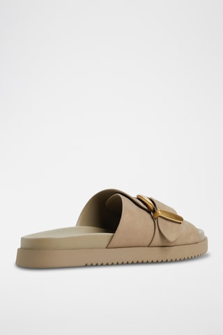 Mules en cuir Alenana - Beige