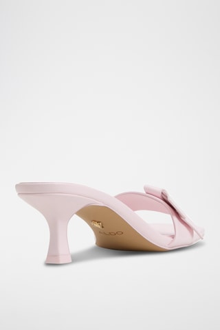 Mules en cuir Itsandal - Rose pâle