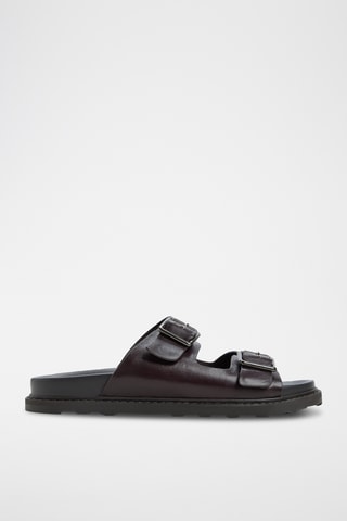 Mules en cuir Kyro - Marron