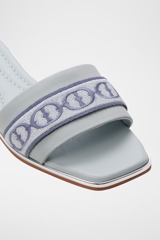 Mules en cuir Tendre - Bleu