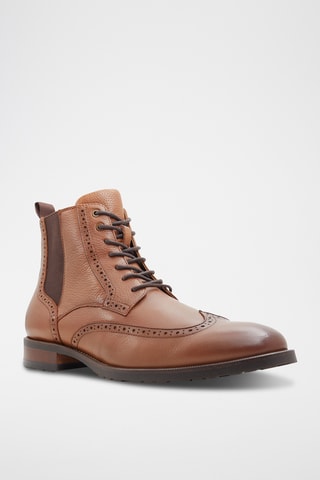 Boots Chelsea en cuir Salinger - Marron