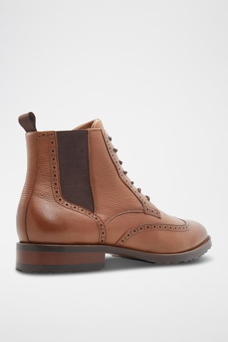 Boots Chelsea en cuir Salinger - Marron