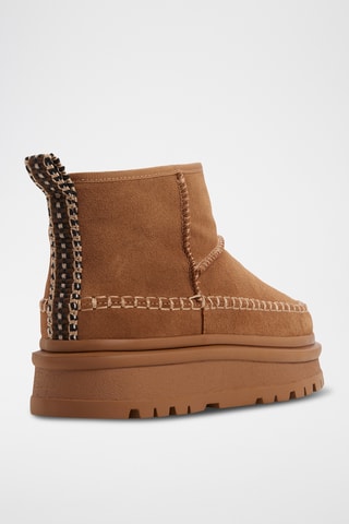 Bottines en cuir Milanie - Marron