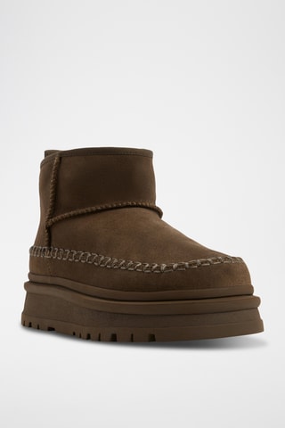 Bottines en cuir Milanie - Marron