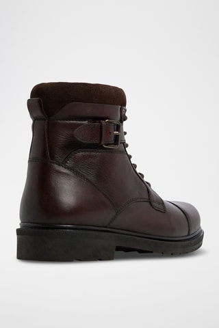 Boots en cuir Quaid - Marron
