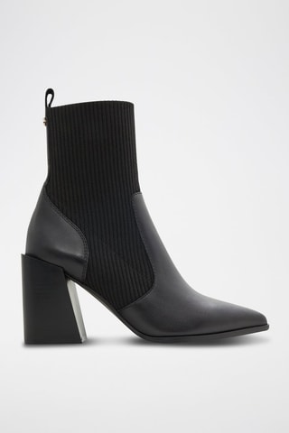 Bottines en cuir Ganina - Noir