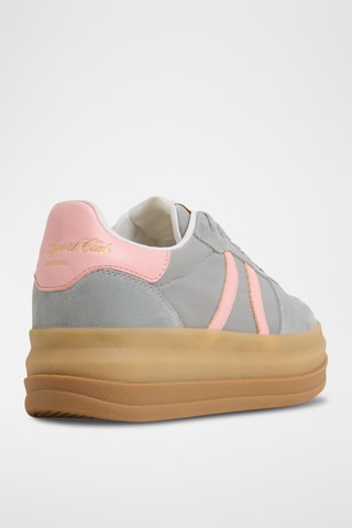 Baskets plateformes en cuir Elabrintar - Gris