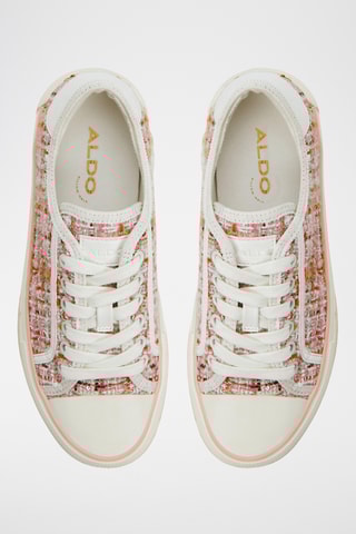 Baskets plateformes Rayes - Blanc