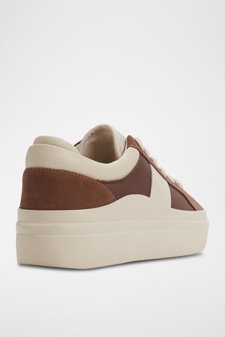 Baskets plateformes en cuir Brynlee - Marron