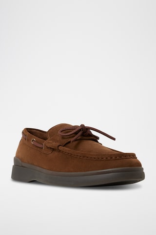 Chaussure bateau en cuir Bazz - Marron