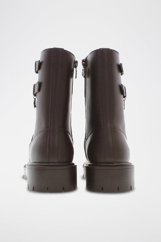 Botines de piel Karma - Marrón