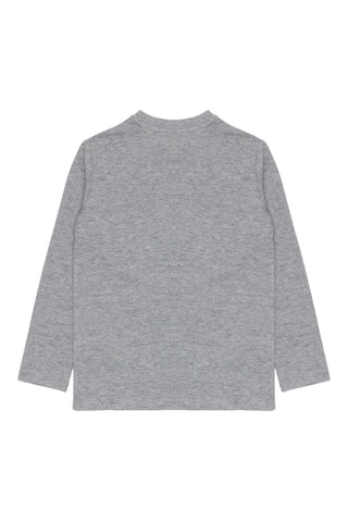 Camiseta - Gris jaspeado y naranja