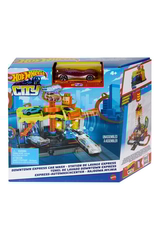Estação de lavagem para carros Hot Wheels - Desde 4 meses