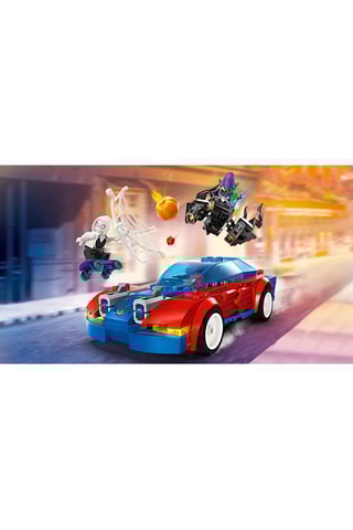 O carro de corrida do Homem-Aranha contra o Duende Verde Marvel Super Heroes™ - A partir dos 7 anos