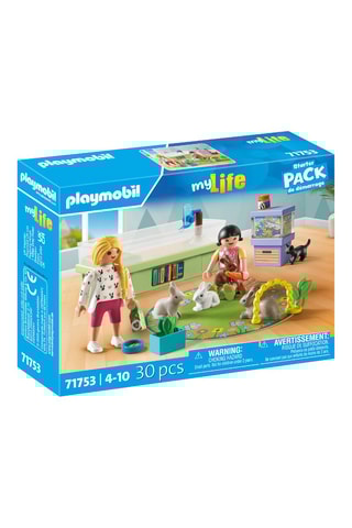 Set Dierenwinkel met konijnenhok en speelkleed My Life - 30-delig - Vanaf 4 Jaar