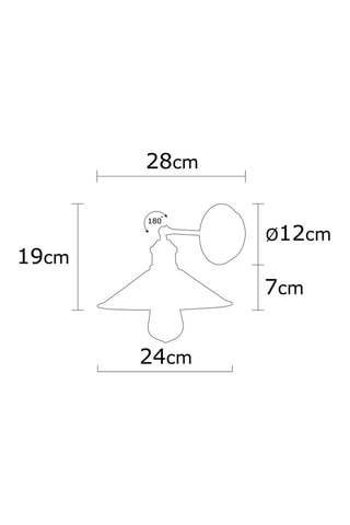 Applique murale Berceste - Bronze - 100 W