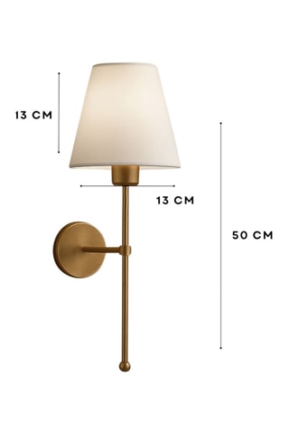 Applique murale - Ecru et doré - 40 W