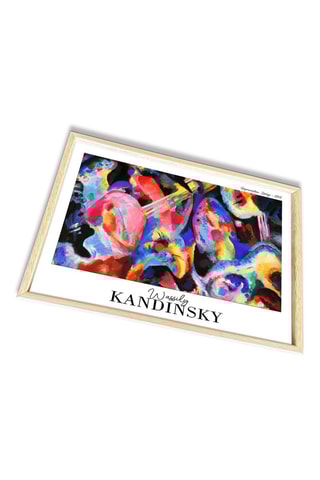 Tableau en bois massif  "Improvisation Deluge" Kandinsky - 42 x 62 cm