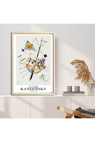 Tableau en bois massif "Delicate Tension" Kandinsky - 42 x 62 cm