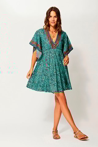 Vestido estilo patinadora - Verde