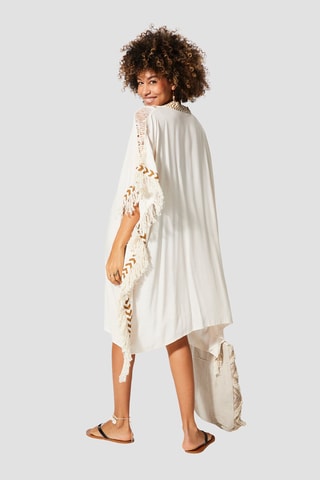 Quimono de praia - Cru - Bege