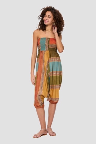 Calças saruel 3 em 1 - Verde - Azul, verde e laranja