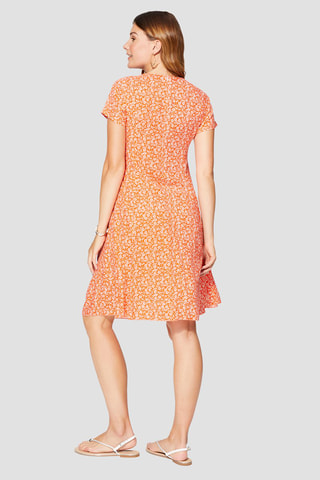 Vestido estilo patinadora - Laranja - Laranja