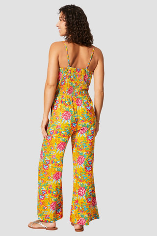 Jumpsuit - Geel en roze