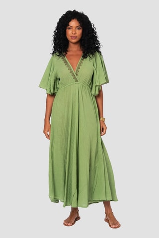 Vestido comprido - Verde - Verde