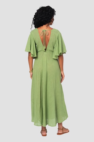 Vestido comprido - Verde - Verde