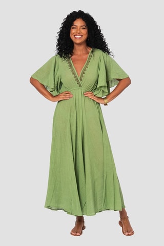 Vestido comprido - Verde - Verde