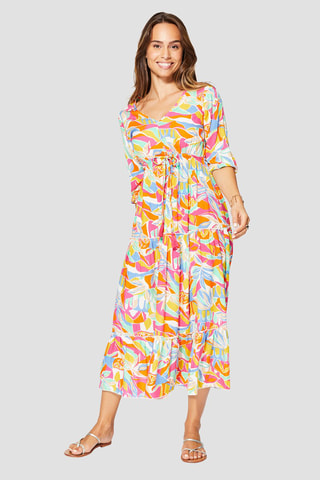 Vestido comprido - Laranja - Laranja