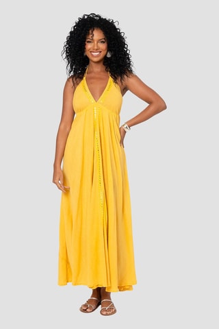 Vestido comprido - Amarelo - Amarelo