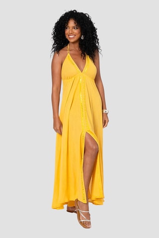 Vestido comprido - Amarelo - Amarelo