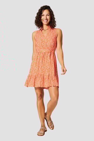 Vestido estilo patinadora - Laranja - Laranja