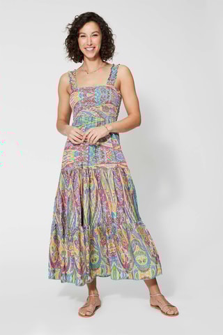 Vestido comprido - Multicolor - Multicor