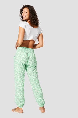 Calças - Verde e banco - Branco e verde